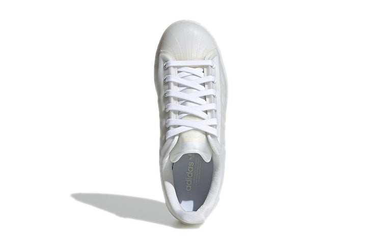 (GS) adidas originals Superstar Futureshell J 'All White' H00834