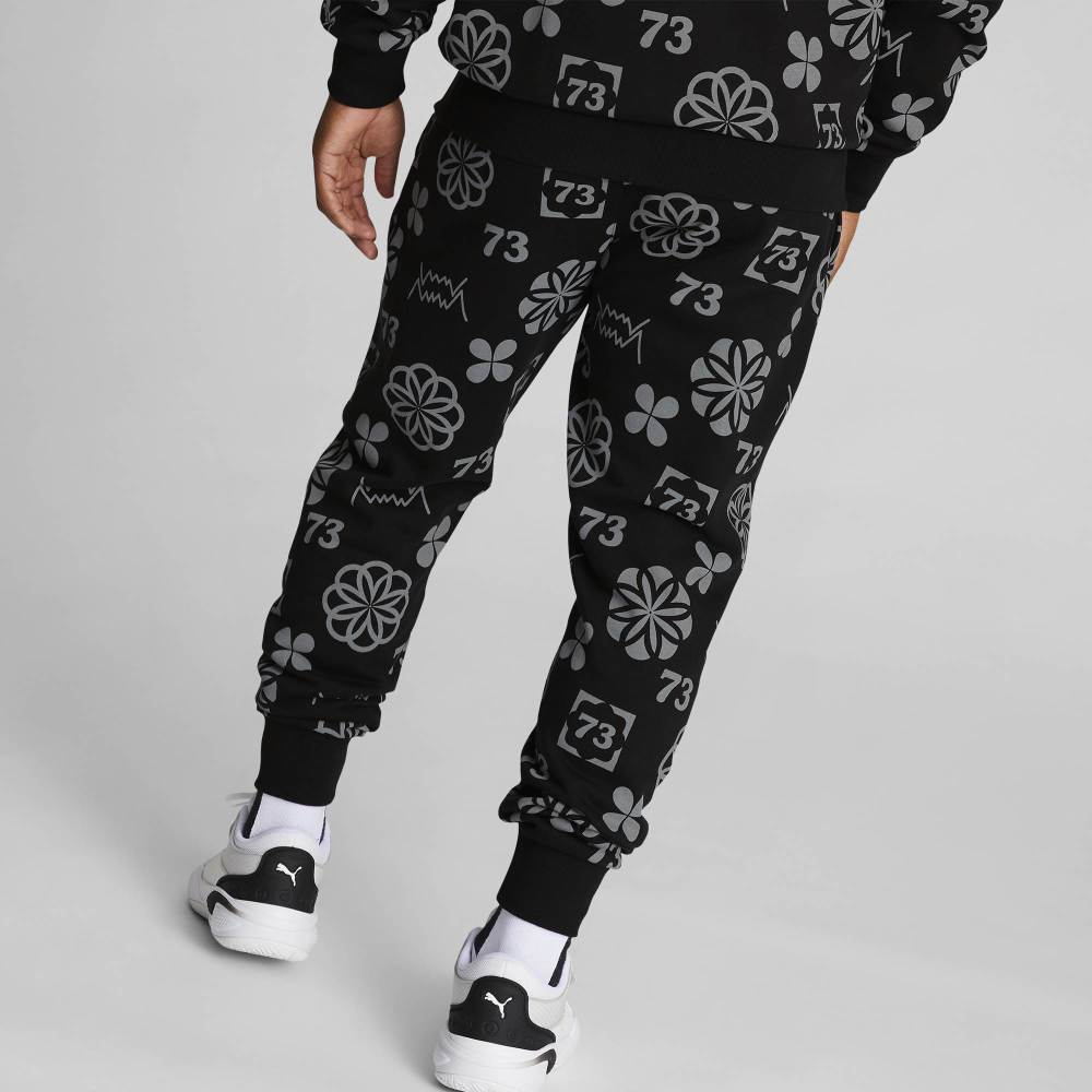 PUMA Booster Clyde Print Pants 'Black' 536494-01