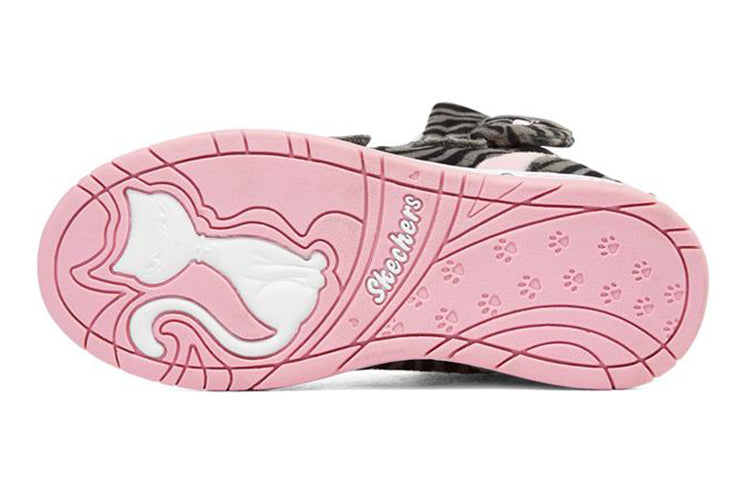 (GS) Skechers Sugarcanes Shoes 'Grey Black Pink' 310998L-GYBK