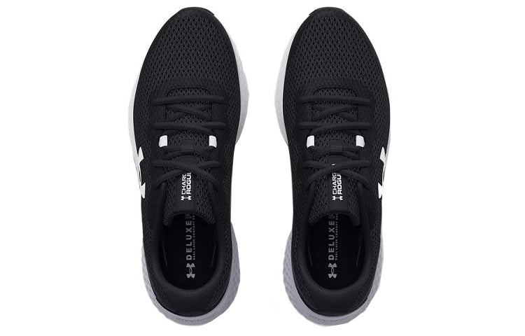 Under Armour Charged Rogue 3 Extra Wide Running Shoes 'Black White' 3026020-002
