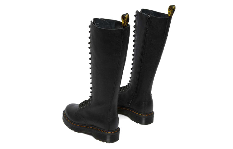 (WMNS) Dr. Martens 1B60 Bex Pisa Leather Knee High Boots 'Black Pisa' 27016001