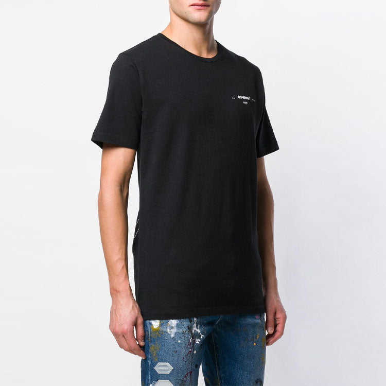 Off-White MENS Street Style Cotton Short Sleeves Black OMAA027R191850751001