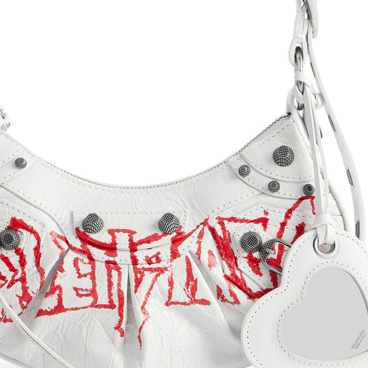 (WMNS) Balenciaga Le Cagole Xs Shoulder Bag Diy Metal 'White' 6713092AAXE9066
