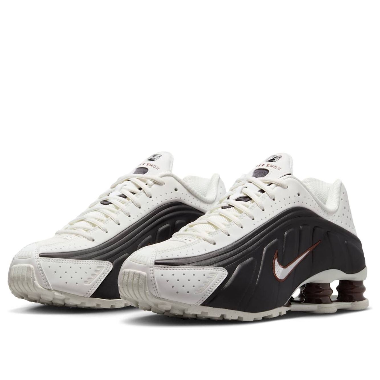 (WMNS) Nike Shox R4 'Sail Black Fauna Brown' AR3565-104