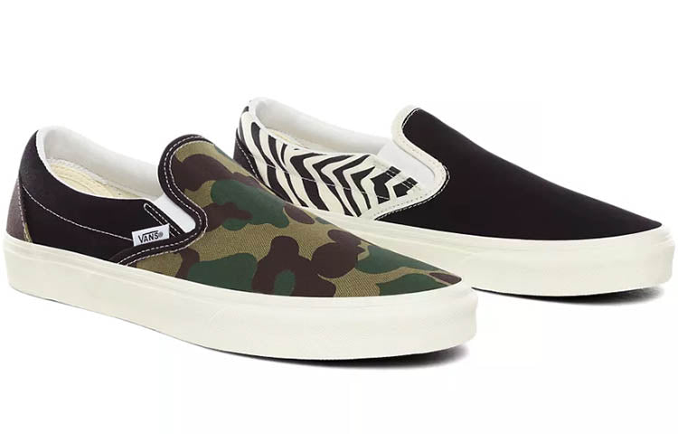 Vans Classic Slip-On 'Mismatch - Zebra Camo' VN0A4U38WS8