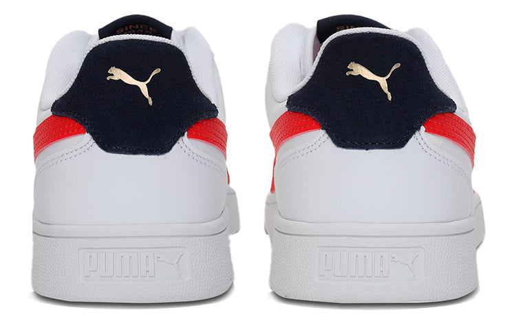 PUMA Unisex Shuffle Sneakers White/Red 309668-10