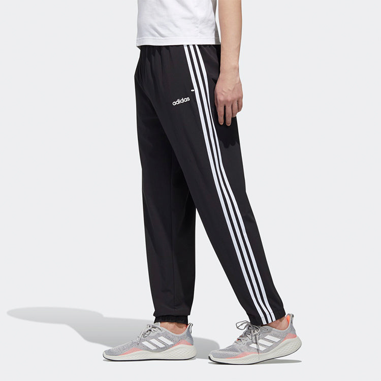 adidas neo Side Stripe Casual Sports Pants Black GJ8898