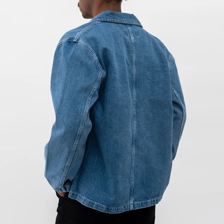 Stussy Unisex Embroidered Denim Jacket Blue 115570