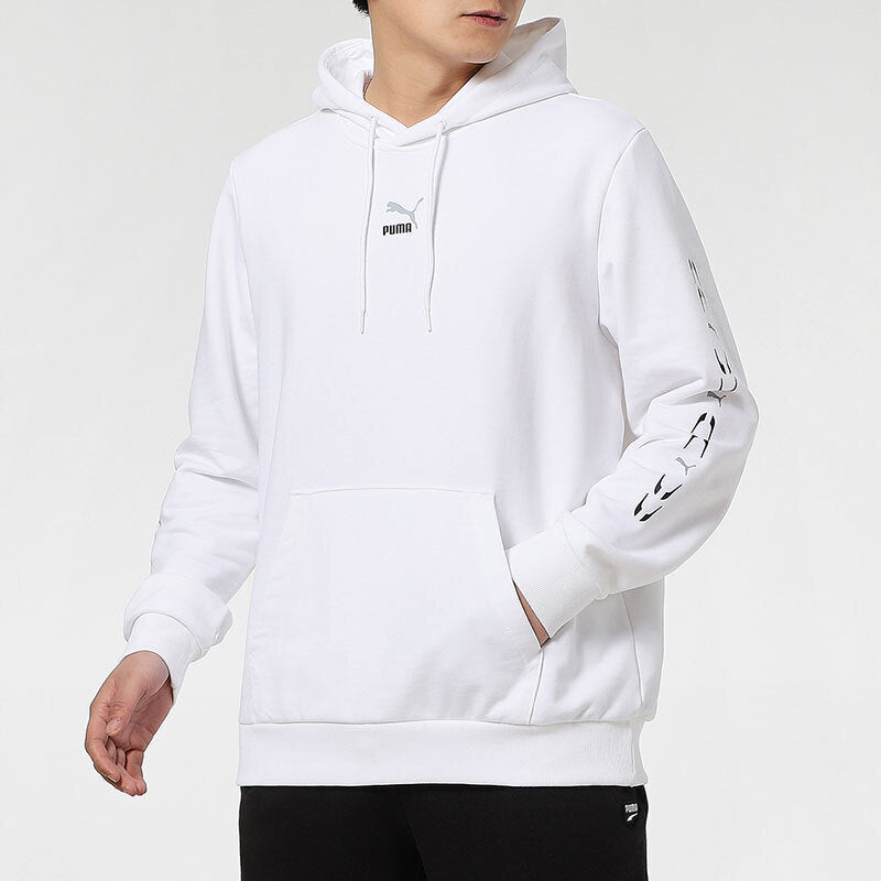 PUMA Graphic Hoodie 'White Black' 531243-02