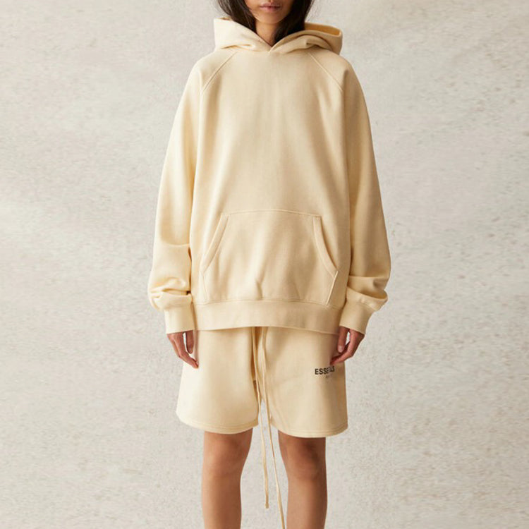 Fear of God Essentials SS21 Pull-Over Hoodie 'Buttercream' FOG-SS21-574