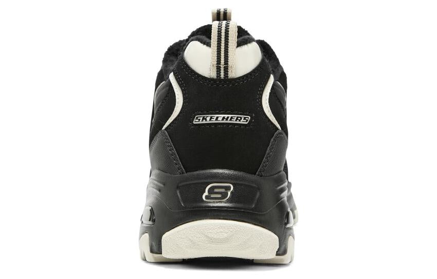 (WMNS) Skechers D'Lites Zip Along Shoes 'Black' 896269-BKNT