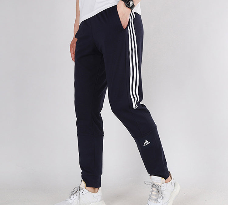 adidas M Mh Bos Tp Sj Bundle Feet Running Sports Pants Dark Blue FQ7708