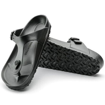 Birkenstock Gizeh Essentials EVA Metallic Sandals 'Anthracite' 1001505