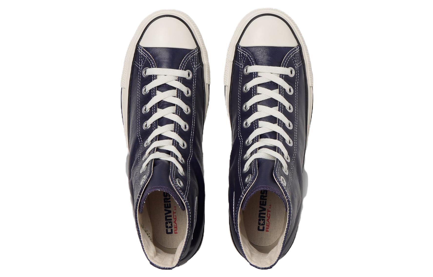 Converse All Star Olive Green Leather High Top 'Navy' 31308270