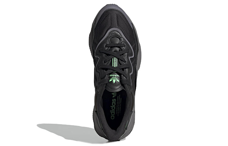 adidas Ozweego 'Black Charcoal Screaming Green' HR1168