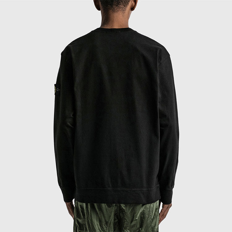 STONE ISLAND Logo Patch Long-Sleeve T-shirt 'Black' 761563750-V0029