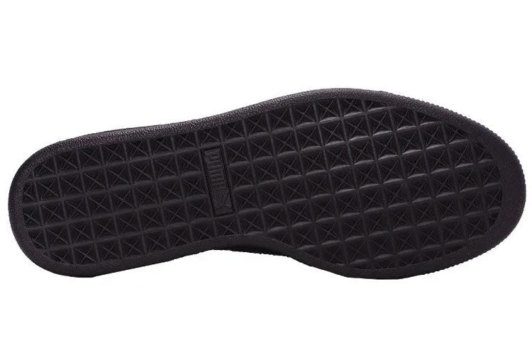 (WMNS) PUMA Basket Ostrich Sneakers Black 366727-01