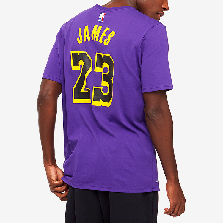 Nike LeBron Basketball Sports Short Sleeve LeBron James 23 Purple AO0895-551