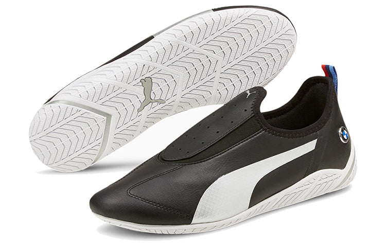 (WMNS) PUMA Bmw M Motorsport Ridge Cat Low Top Running Shoes Black/White/Grey 306636-01