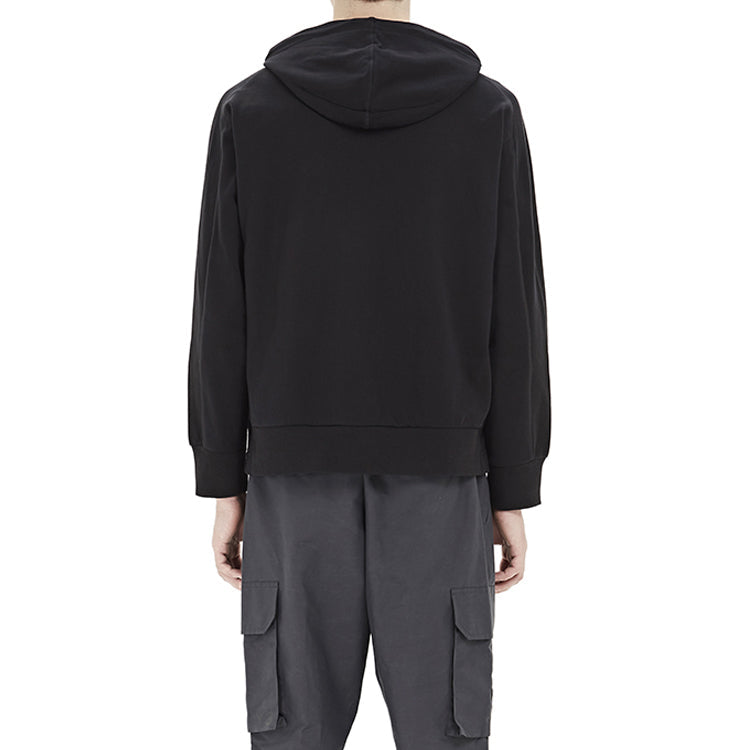 Men's Y-3 Solid Color Loose Casual Zipper Black FJ0438