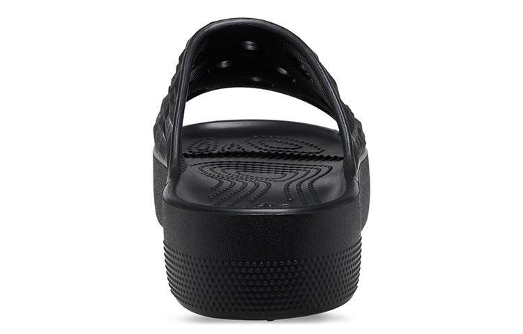(WMNS) Crocs Classic Platform Slides 'Black' 209564-001
