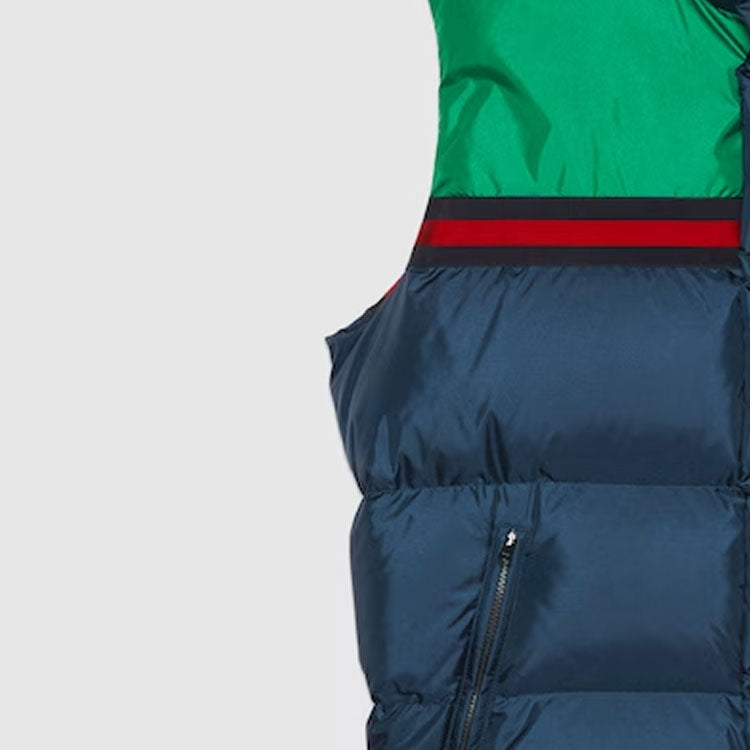Gucci Nylon Satin Padded Vest 'Dark Blue' 698713-Z8BN7-4697