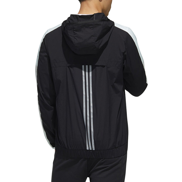 adidas neo Casual Windproof Sports Jacket Black GK1515