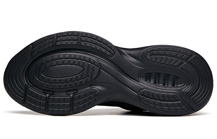 ANTA Running Series Sneakers Leather 'Pure Black' 112135568-10