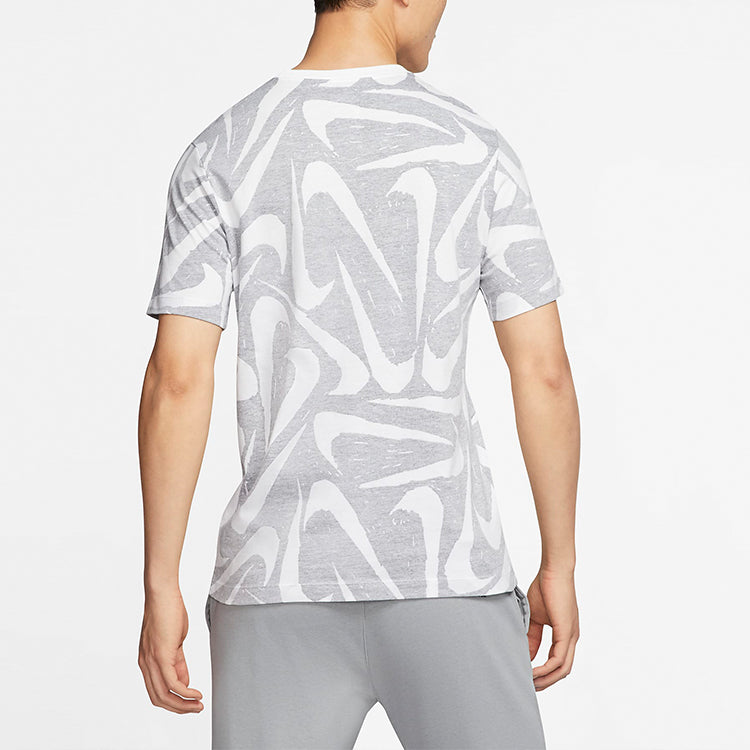 Nike MENS Sportswear Logo Print Crew-neck Short Sleeve Grey Gray CK2376-010