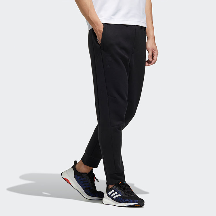 adidas Th Pnt Peach Solid Color Casual Cozy Bundle Feet Sports Pants Black GM4412
