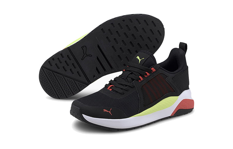PUMA Anzarun (Big Kids) Shoes Black/White/Yellow 372035-07