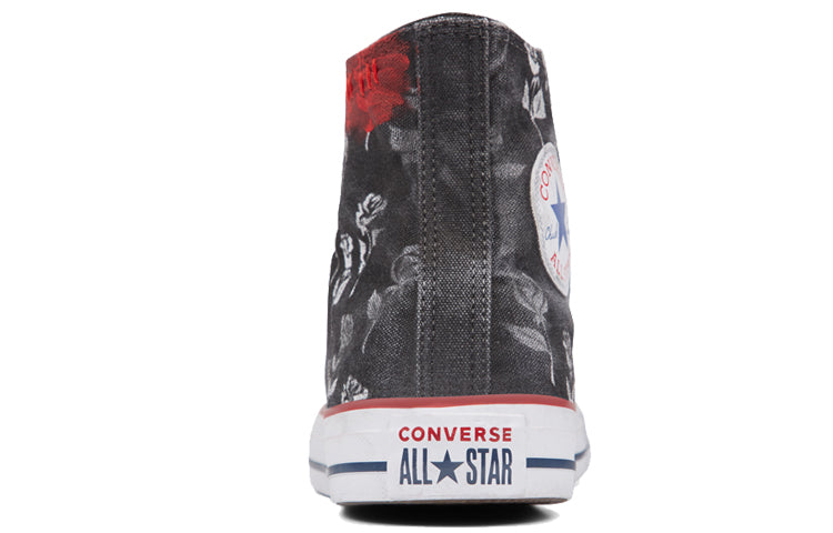 Converse Chuck Taylor All Star Black Flowers High Top 'Black White' 165778C
