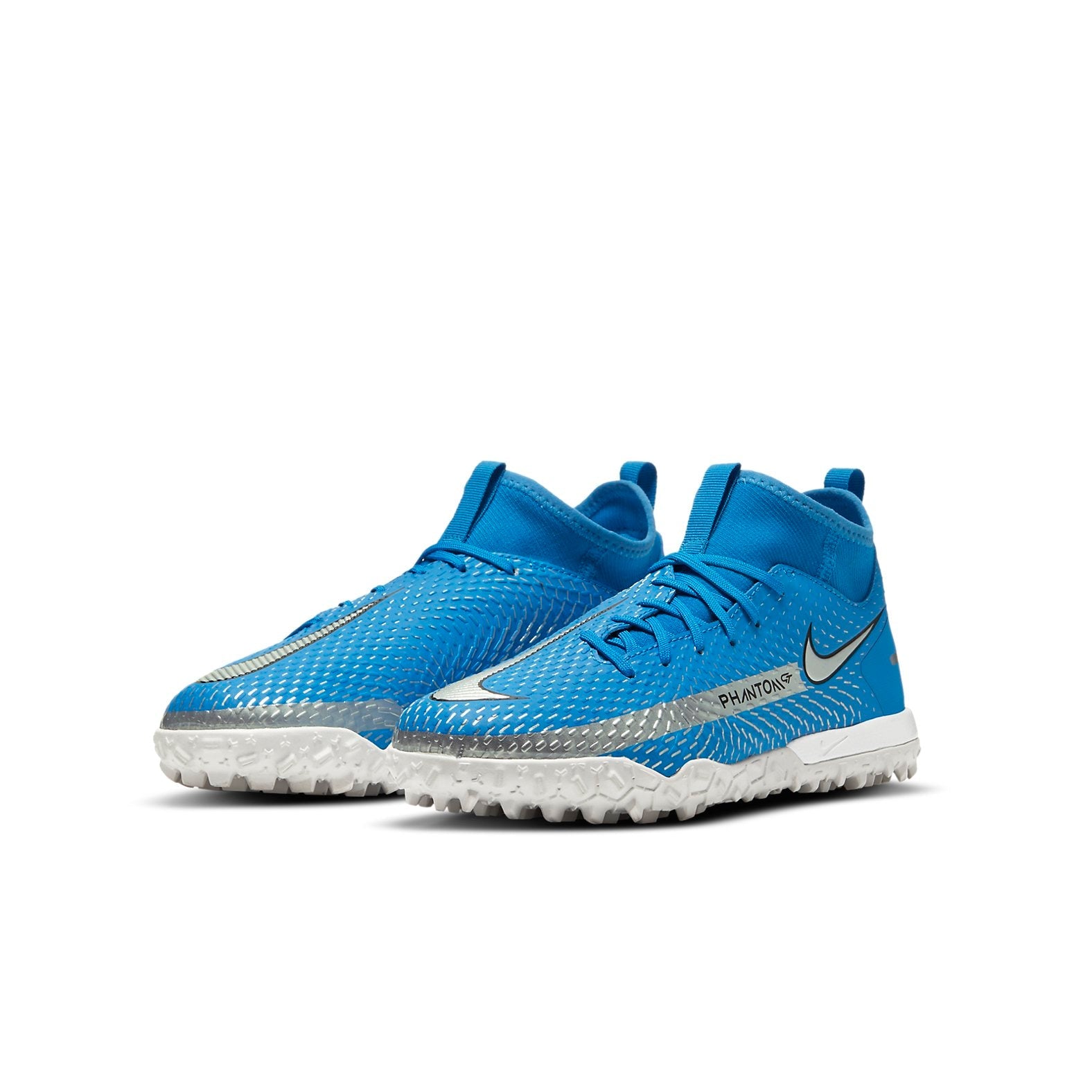(GS) Nike Phantom GT Academy DF TF 'Blue Silver' CW6695-400