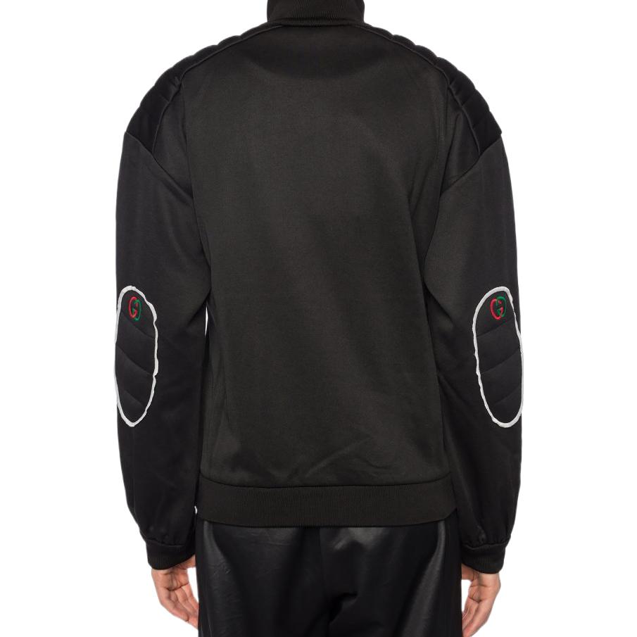 Gucci Technical Jersey Jacket With Elbow Pads 'Black' 595792-XJBT6-1000