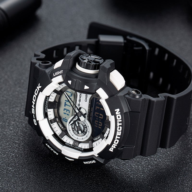 CASIO G-Shock Analog-Digital 'Black White' GA-400-1A
