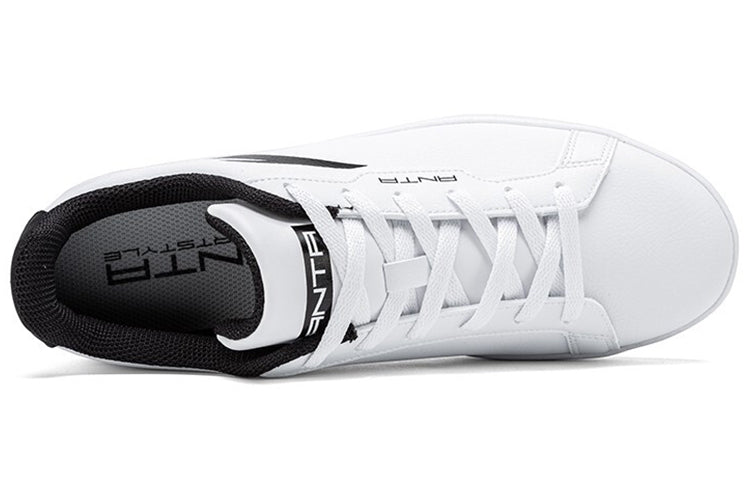 ANTA Skateboarding Shoes 'White Black' 912028003-3