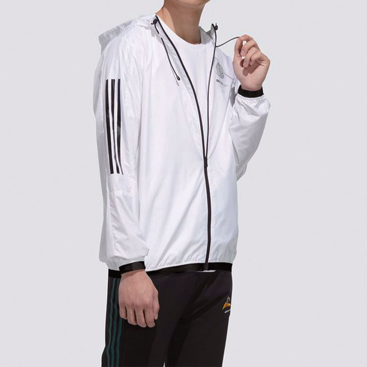 adidas neo M BRND PRD WB hooded Long Sleeves Sports Jacket White GK5869