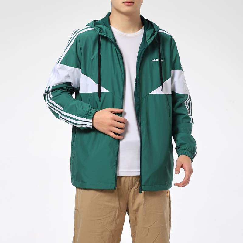 adidas Spring Authentic Outdoor Windproof Woven Jacket Green GP5710