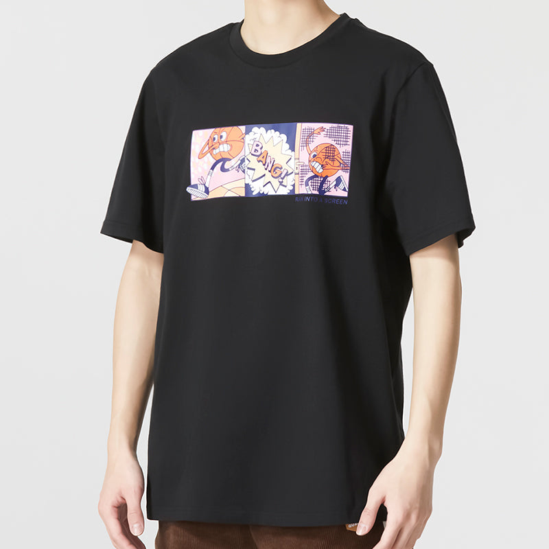 adidas Lil' Stripe Basketball Graphic Tee 'Black' IC1867