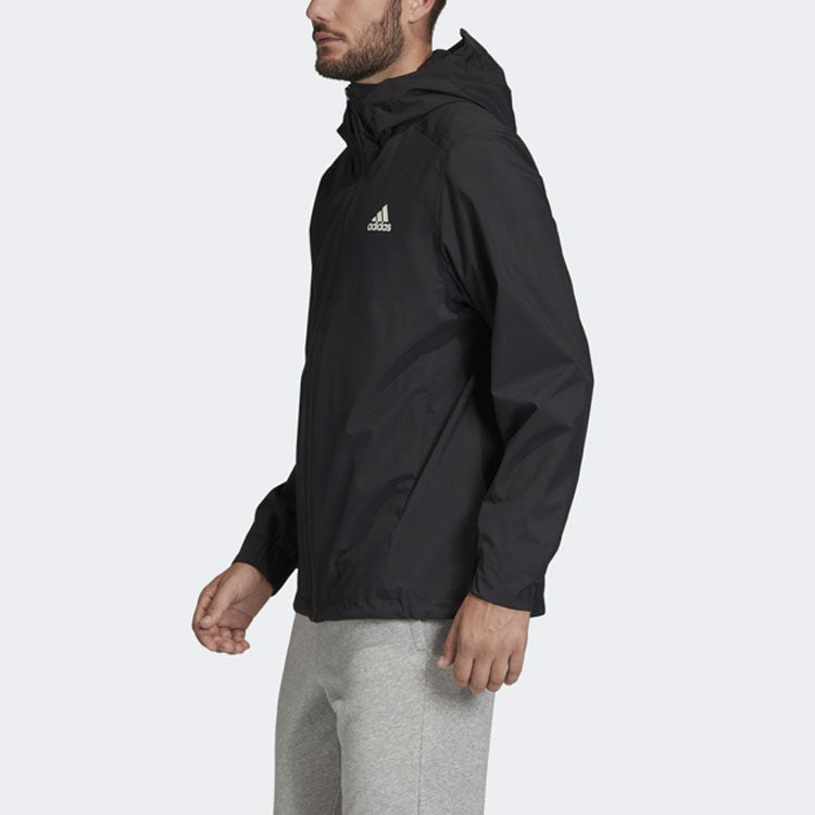 Men's adidas Outdoor Black Hooded Jacket FI0574