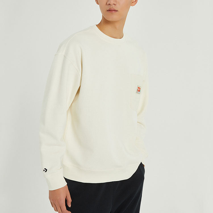 Converse Crafted Fashion Crew Asia Sizing 'Egret' 10024165-A01