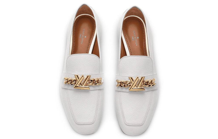 (WMNS) LOUIS VUITTON Upper Case Loafers 'White' 1A676M