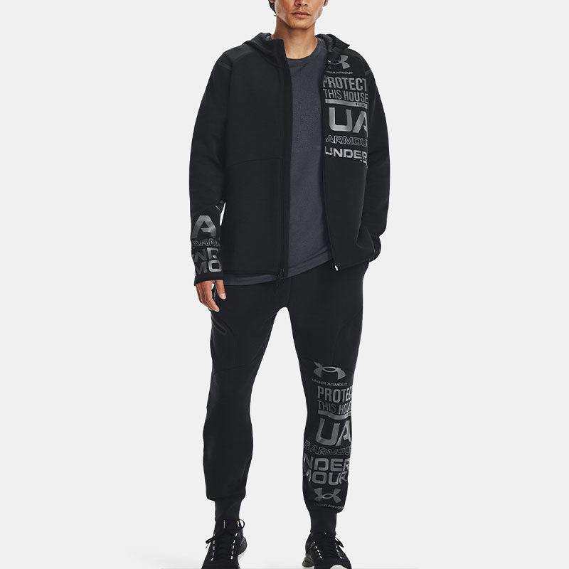 Under Armour Unstoppable Fleece Full-Zip Hoodie 'Black Silver' 1382281-001