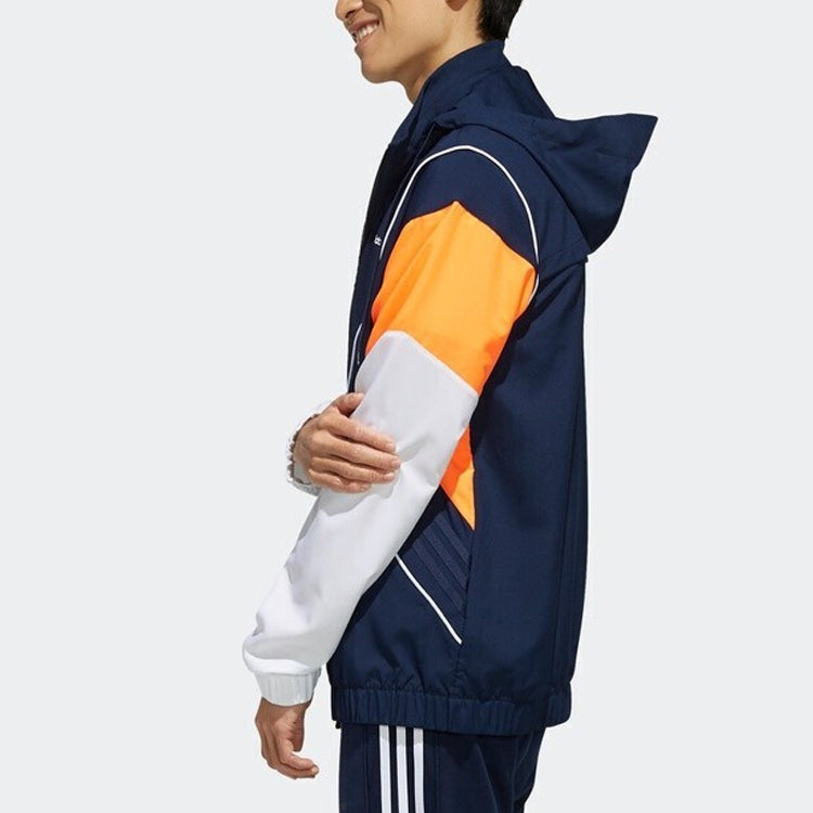 adidas neo M CS CLBLCKD WB Casual Sports Hooded Jacket Navy Blue FK3493