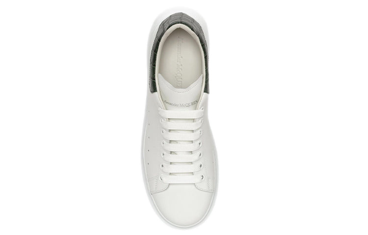 Alexander McQueen Oversized Sneaker 'White Forest Green Crocodile' 625162WIAFX9448