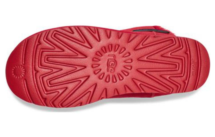 (WMNS) UGG embossed belt short boots 'Red' 1137073-SBR