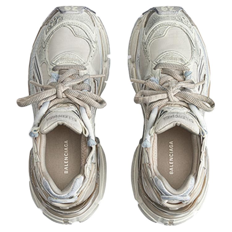 Balenciaga Runner Sneakers 'Beige Nylon Suede-Like Fabric' 772774W3RNY9797