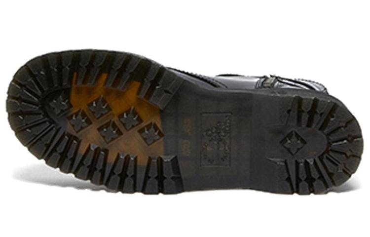 Dr. Martens Jadon Hardware Leather Platform Boots Black 26666001