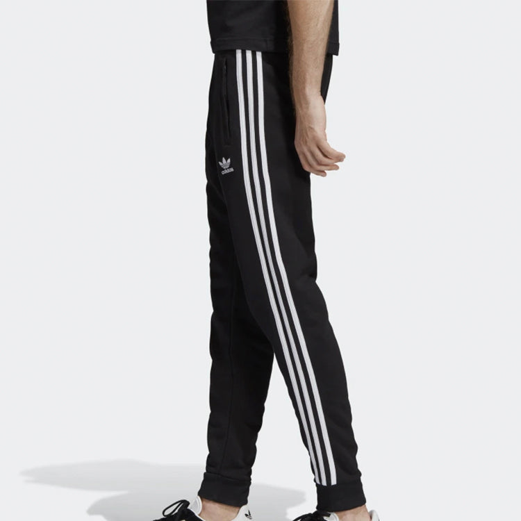 adidas originals Printing Fleece Lined Sports Pants Black DV1549