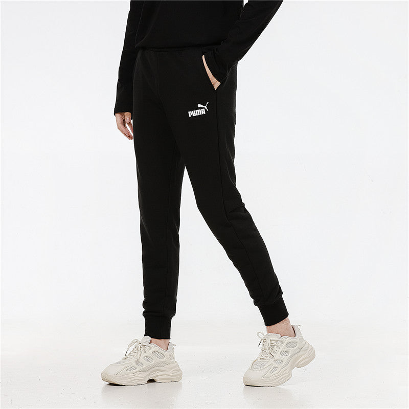 PUMA Sports Knit Breathable Casual Long Pants Black 588730-01